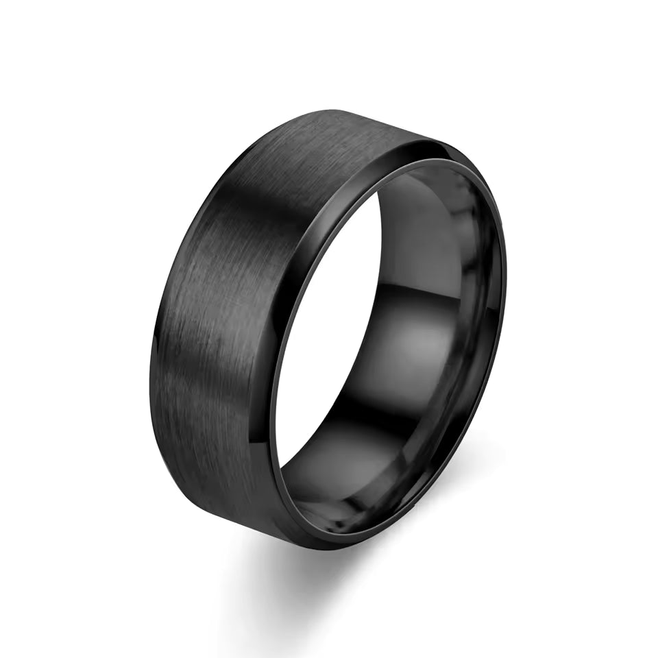 Elegant Brushed Finish Ring