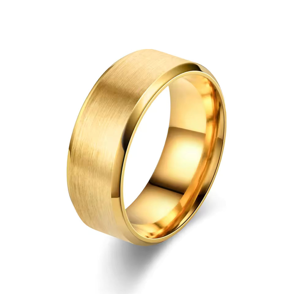 Elegant Brushed Finish Ring